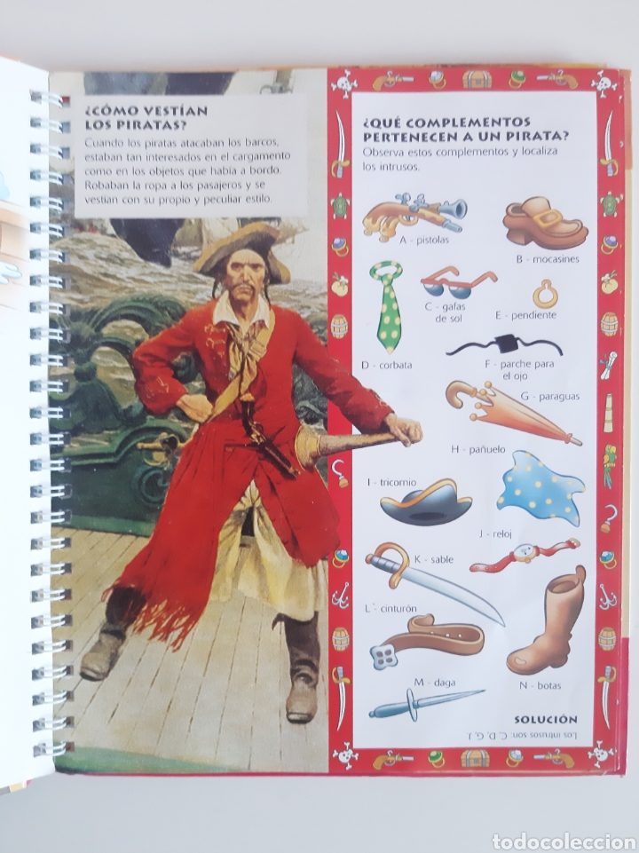 Libros de segunda mano: &iquest;QU&Eacute; SABES DE LOS PIRATAS?/ LIBRO INTERACTIVO DISNEY - Foto 3