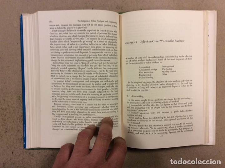Libros de segunda mano: TECHNIQUES OF VALUE ANALYSIS AND ENGINEERING. LAWRENCE D. MILES. MCGRAWHILL 1961. EN INGL&Eacute;S - Foto 6