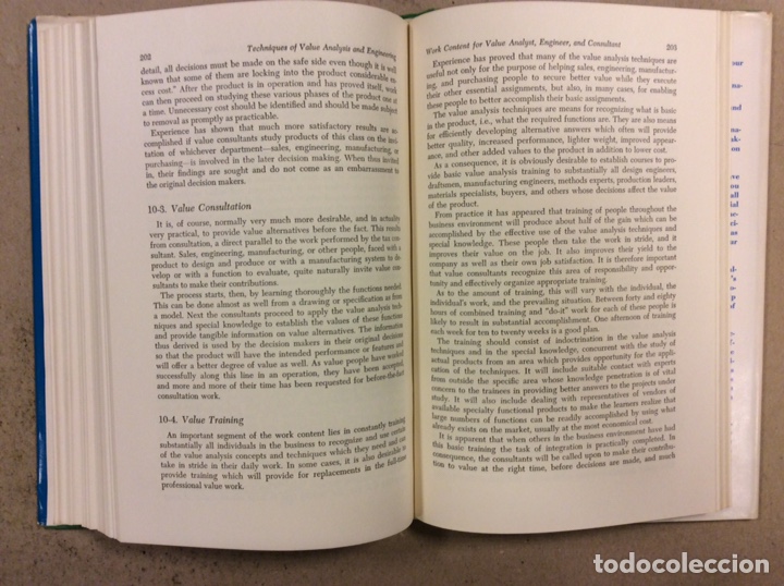 Libros de segunda mano: TECHNIQUES OF VALUE ANALYSIS AND ENGINEERING. LAWRENCE D. MILES. MCGRAWHILL 1961. EN INGL&Eacute;S - Foto 7