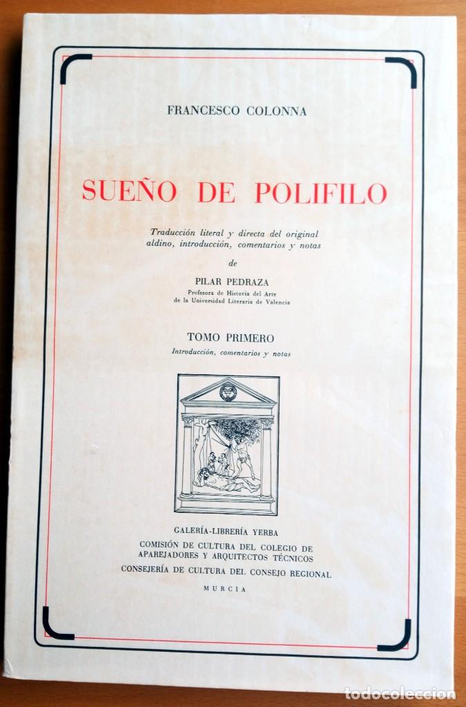 Libros de segunda mano: Sue&ntilde;o de Polifilo, de Francesco Colonna. - Foto 1