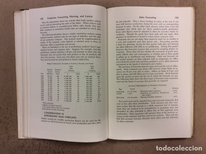Libros de segunda mano: PRODUCTION FORECASTING, PLANNING, AND CONTROL. E.H. MAC NIECE. JOHN WILEY & SONS 1951. EN INGL&Eacute;S - Foto 7