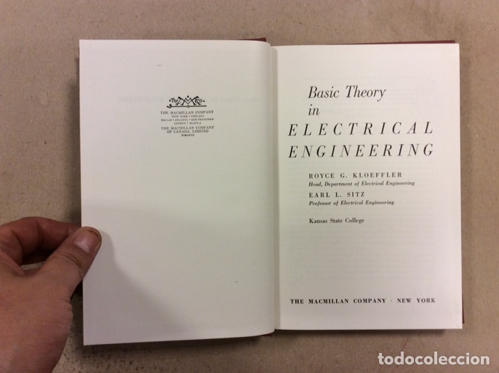 Libros de segunda mano: BASIC THEORY IN ELECTRICAL ENGINEERING. ROYCE G. KLOEFFLER & EARL L. SITZ. THE MACMILLAN COMPANY - Foto 2