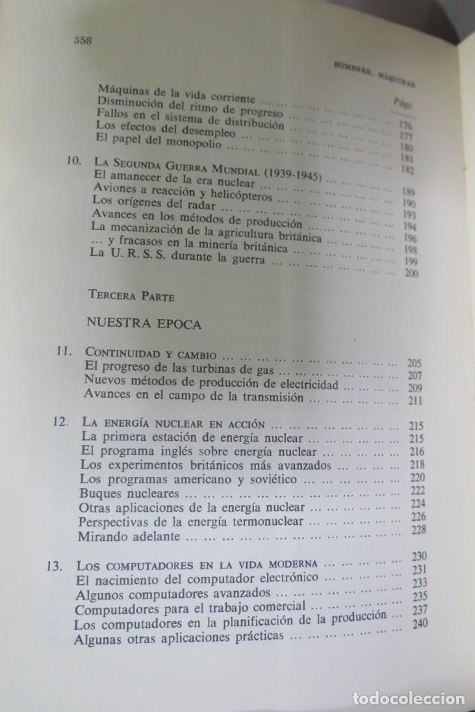 Libros de segunda mano: Hombres, m&aacute;quinas e historia. Lilley - Foto 5