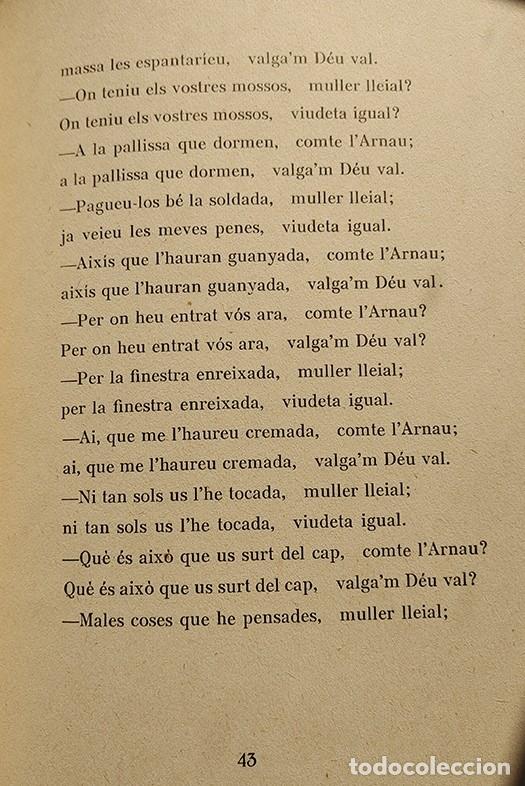 Libros de segunda mano: Comte Arnau, El. Maragall, Joan 1937 - Foto 6