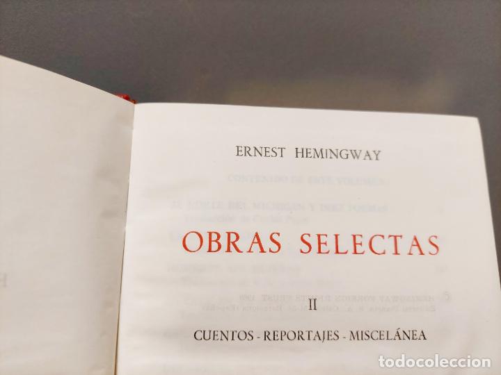 Libros de segunda mano: OBRAS SELECTAS DE E. HEMINGWAY ED. PLANETA. PRIMERA EDICION 1969 - Foto 5
