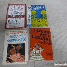 Libros de segunda mano: LOTE DE 4 LIBROS DE CANDOMBLE DE BRASIL, MAGIA NEGRA, VUDU, ORIGINALES Y ANTIGUOS.. Lote 358852425