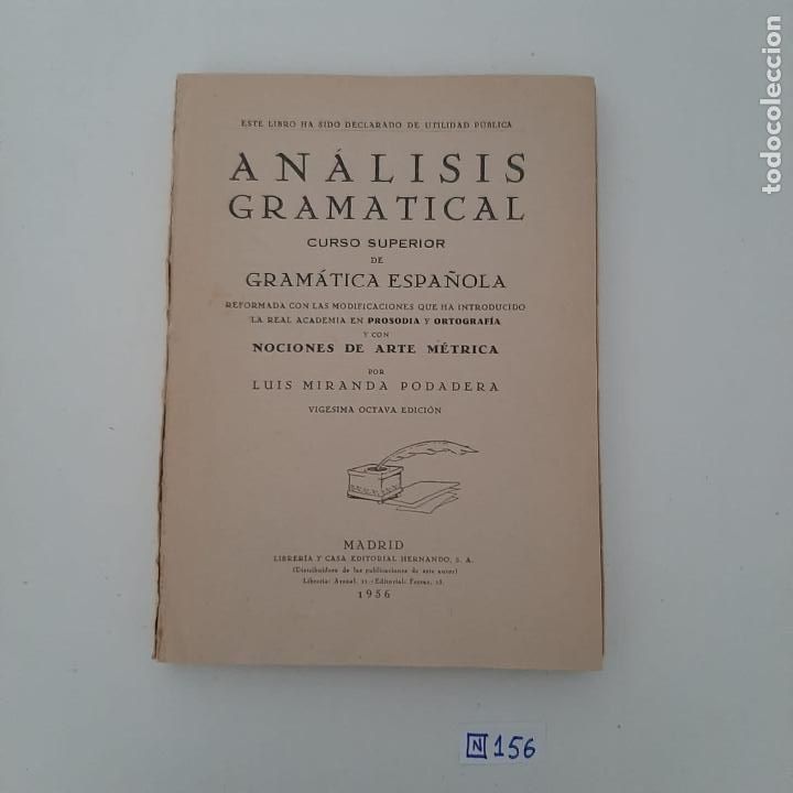 Libros de segunda mano: An&aacute;lisis Gramatical - Foto 1