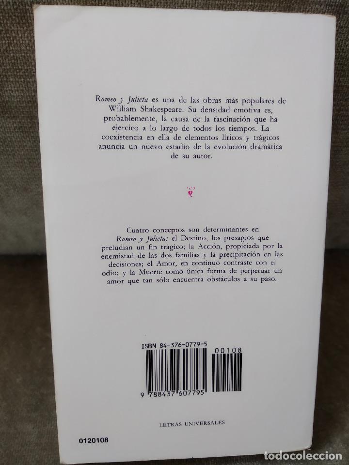 Libros de segunda mano: WILLIAM SHAKESPEARE - ROMEO Y JULIETA - C&Aacute;TEDRA, 1997 - EDICI&Oacute;N BILING&Uuml;E - Foto 3