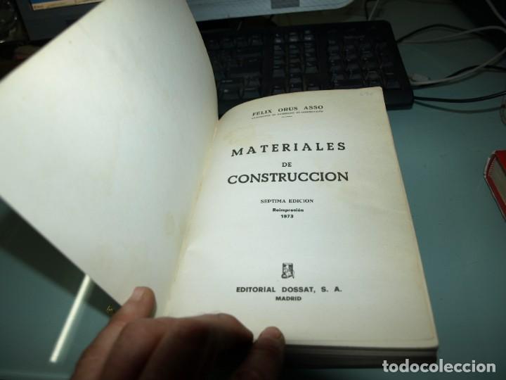 Libros de segunda mano: FELIX Orus,Materiales de Construccion, Editorial DOSSAT - Foto 2