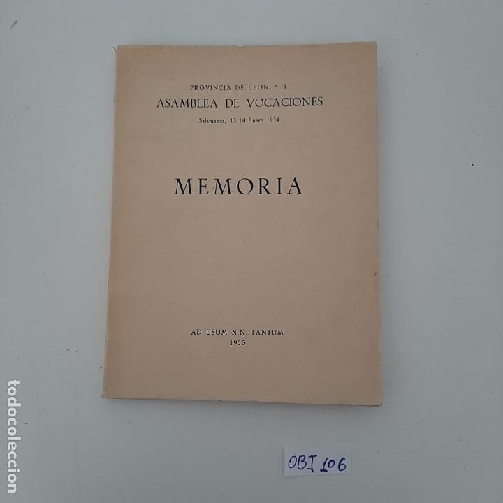 Libros de segunda mano: Asamblea de vocaciones Memoria - Foto 1