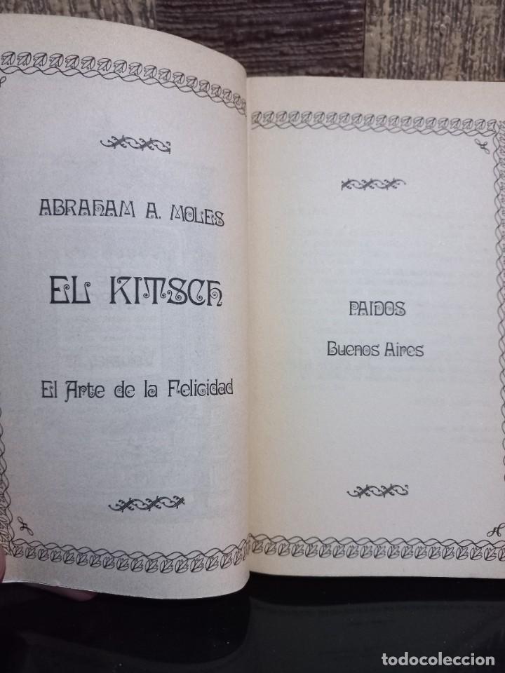 Libros de segunda mano: A. Moles - El Kitsch - Primera edici&oacute;n en castellano - 1973 - Foto 3
