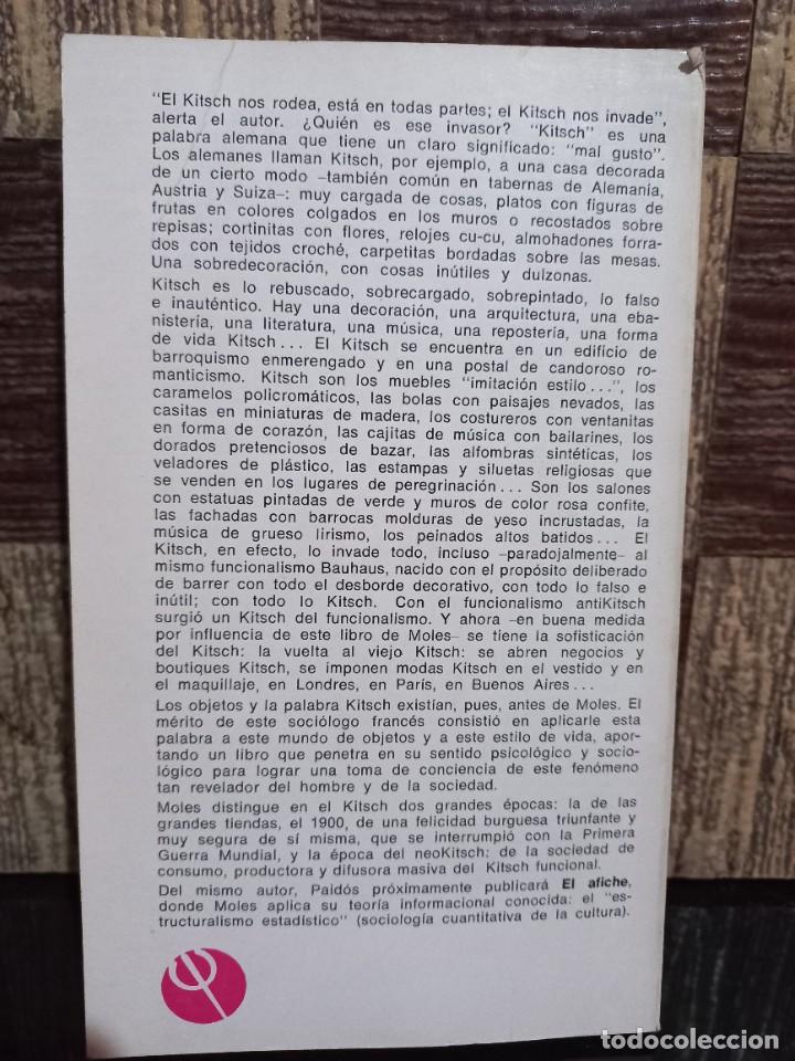Libros de segunda mano: A. Moles - El Kitsch - Primera edici&oacute;n en castellano - 1973 - Foto 5