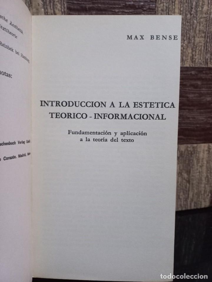 Libros de segunda mano: Max Bense - Est&eacute;tica de la Informaci&oacute;n - 1972 - Foto 3