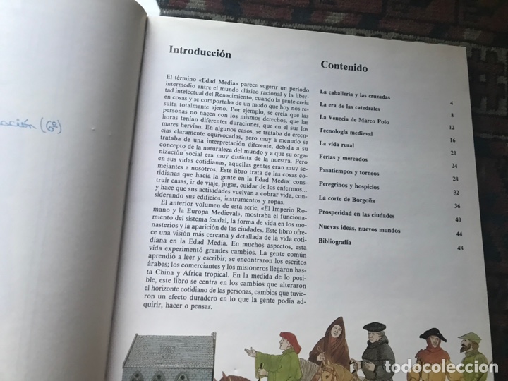 Libros de segunda mano: La edad media. Giovanni Caselli. Anaya - Foto 4