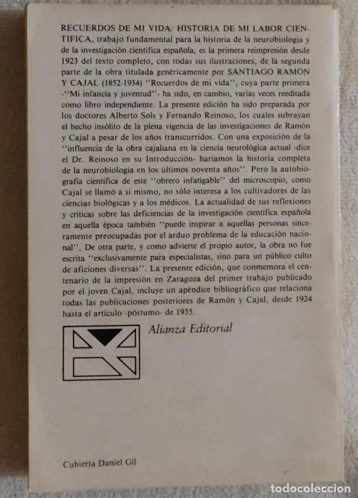Libros de segunda mano: HISTORIA DE MI LABOR CIENT&Iacute;FICA. - Foto 3