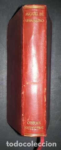 Libros de segunda mano: UNAMUNO, Miguel de: OBRAS SELECTAS. Madrid, Pl&eacute;yade 1946. - Foto 1