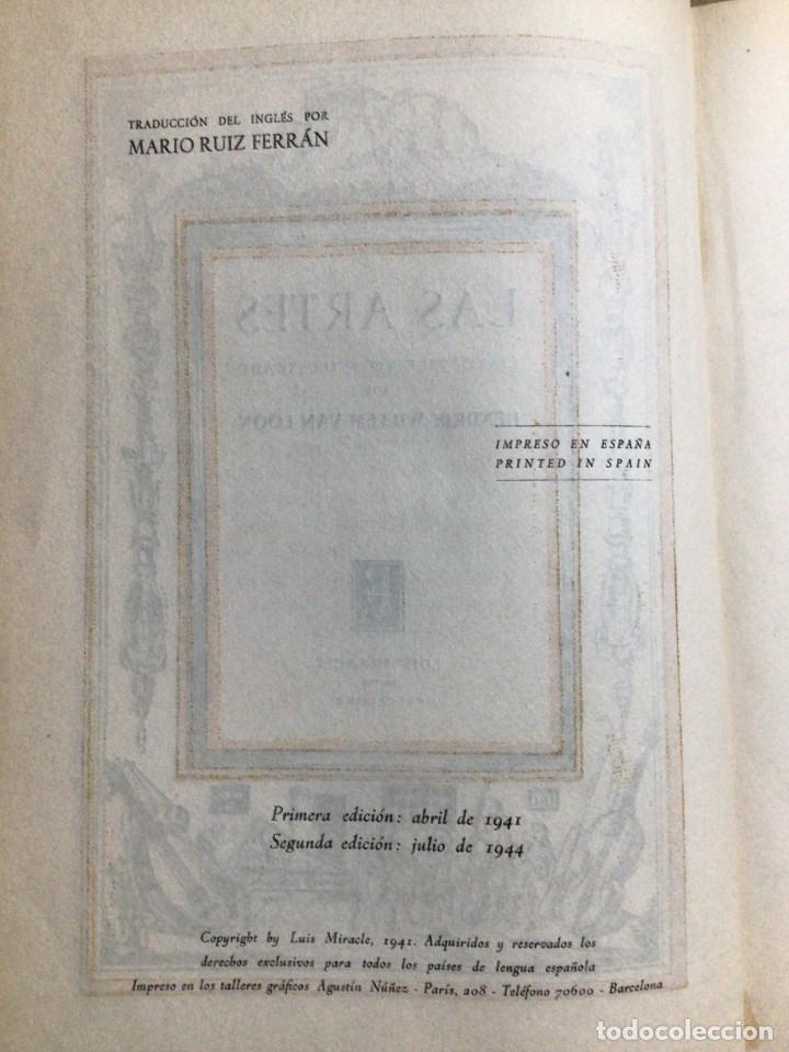 Libros de segunda mano: LAS ARTES - HENDRIK W. VAN LOON - 2&ordf; ED. 1944 - Foto 4