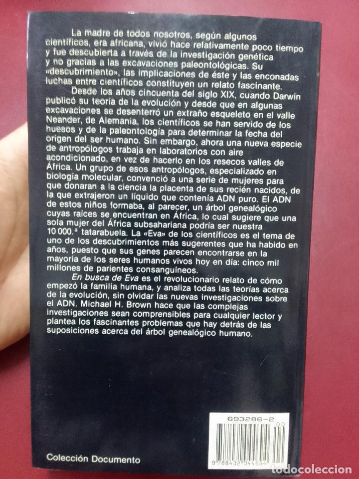 Libros de segunda mano: Michael H. Brown: En busca de Eva - Foto 2