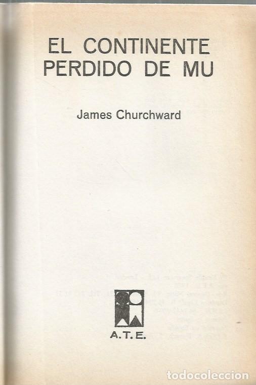 Libros de segunda mano: EL CONTINENTE PERDIDO DE MU-James Churchward - Foto 3