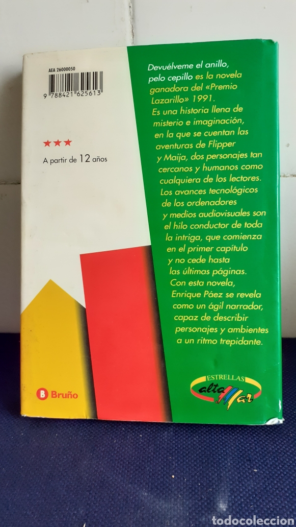 Libros de segunda mano: DEVUELVEME EL ANILLO, PELO CEPILLO, ENRIQUE PAEZ, ESTADO BUENO - Foto 2