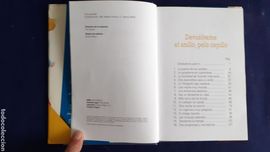 Libros de segunda mano: DEVUELVEME EL ANILLO, PELO CEPILLO, ENRIQUE PAEZ, ESTADO BUENO - Foto 3