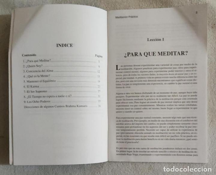 Libros de segunda mano: MEDITACI&Oacute;N PR&Aacute;CTICA. - Foto 3