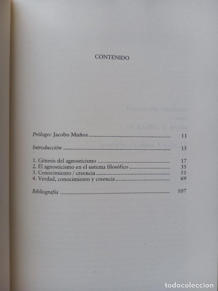 Libros de segunda mano: EL AGNOSTICISMO - JULI&Aacute;N VELARDE - ED. TROTTA - 1996 - Foto 4