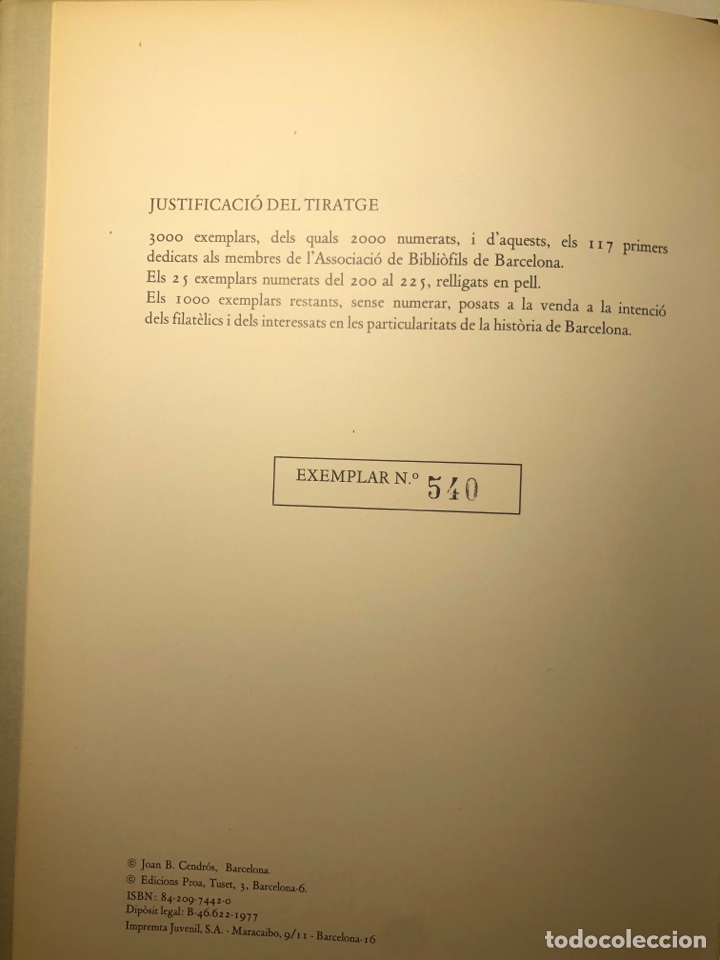 Libros de segunda mano: El segell de Barcelona - Foto 3