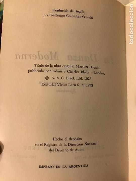 Libros de segunda mano: La danza moderna. Jane Winearls. - Foto 2