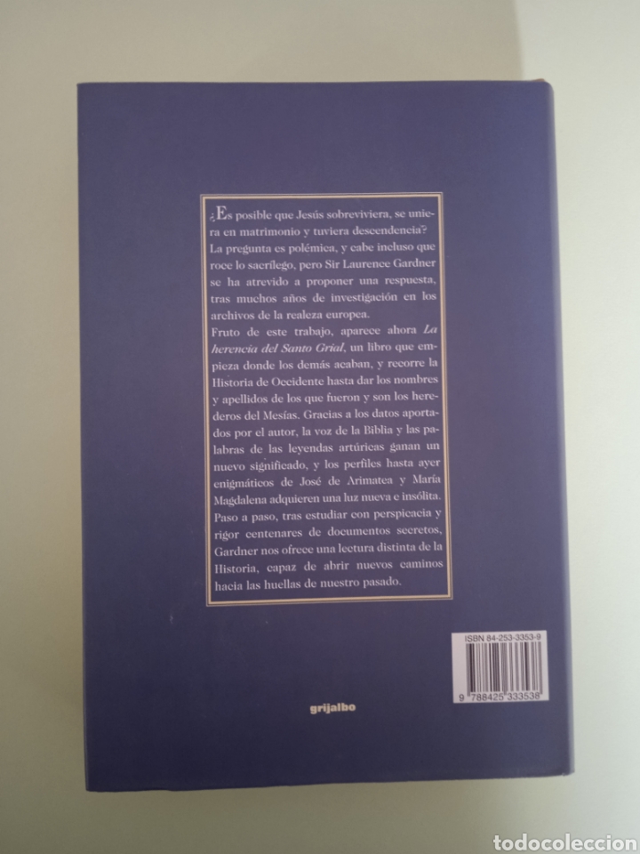Libros de segunda mano: La Herencia del Santo Grial. Laurence Gardner. - Foto 3