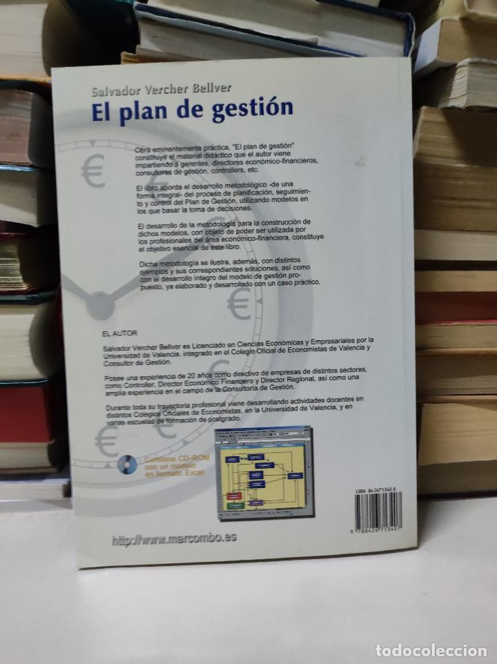 Libros de segunda mano: EL PLAN DE GESTI&Oacute;N SALVADOR VERCHER BELLVER - Foto 2