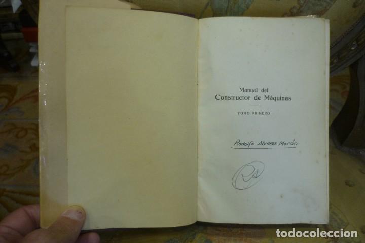 Libros de segunda mano: MANUAL DEL CONSTRUCTOR DE M&Aacute;QUINAS, DE H. DUBELL. DOS TOMOS. COMPLETO. EDITORIAL LABOR 1952. ILUSTRA - Foto 6