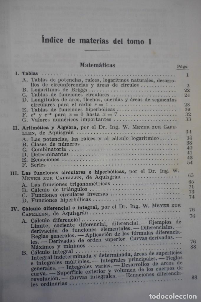 Libros de segunda mano: MANUAL DEL CONSTRUCTOR DE M&Aacute;QUINAS, DE H. DUBELL. DOS TOMOS. COMPLETO. EDITORIAL LABOR 1952. ILUSTRA - Foto 8