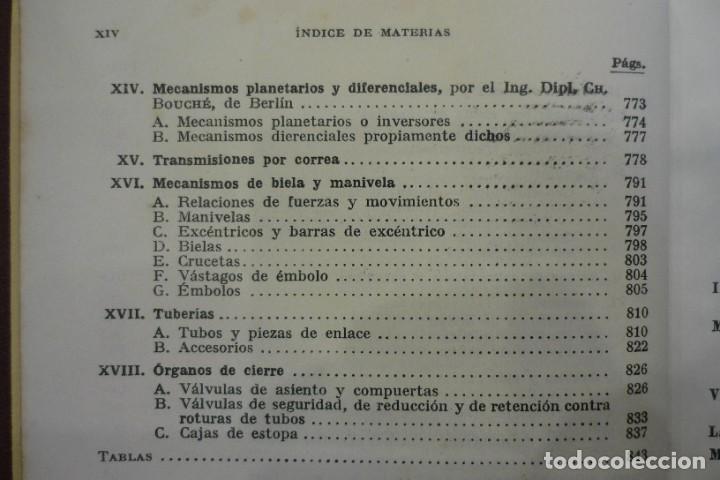 Libros de segunda mano: MANUAL DEL CONSTRUCTOR DE M&Aacute;QUINAS, DE H. DUBELL. DOS TOMOS. COMPLETO. EDITORIAL LABOR 1952. ILUSTRA - Foto 11