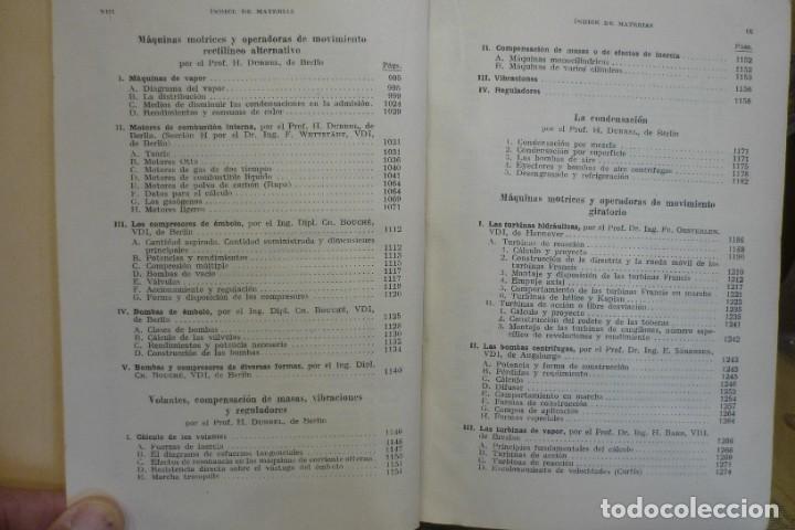 Libros de segunda mano: MANUAL DEL CONSTRUCTOR DE M&Aacute;QUINAS, DE H. DUBELL. DOS TOMOS. COMPLETO. EDITORIAL LABOR 1952. ILUSTRA - Foto 22