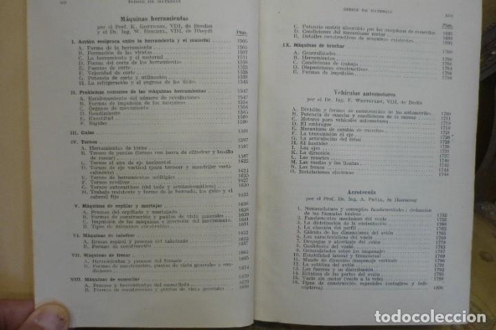 Libros de segunda mano: MANUAL DEL CONSTRUCTOR DE M&Aacute;QUINAS, DE H. DUBELL. DOS TOMOS. COMPLETO. EDITORIAL LABOR 1952. ILUSTRA - Foto 24
