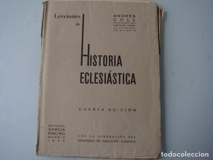 Libros de segunda mano: HISTORIA ECLESI&Aacute;STICA EDITORIAL GARC&Iacute;A ENCISO MADRID 1940 - Foto 1