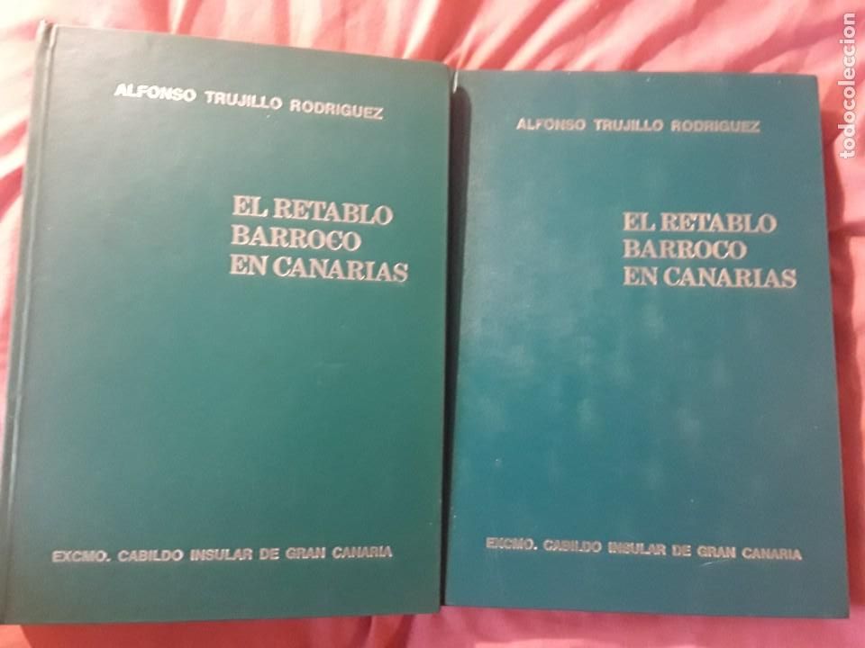 Libros de segunda mano: El retablo barroco en Canarias, de Alfonso Trujillo (2 tom.) - Foto 1