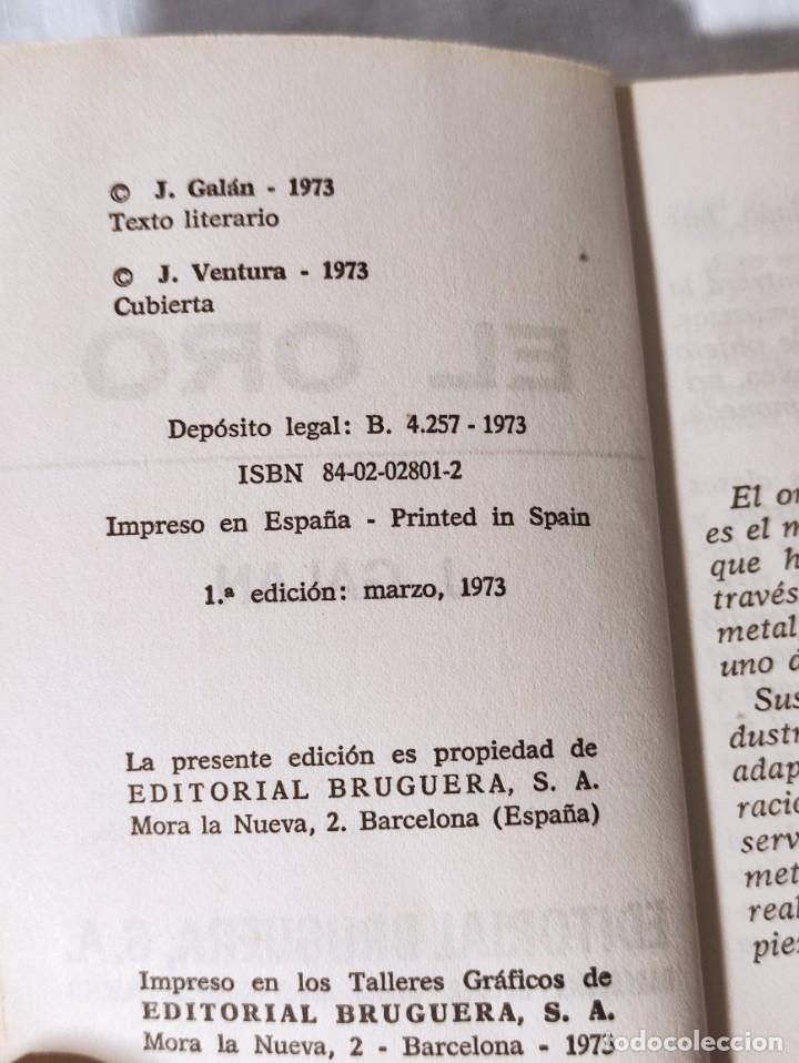 Libros de segunda mano: Libro El Oro - Foto 5