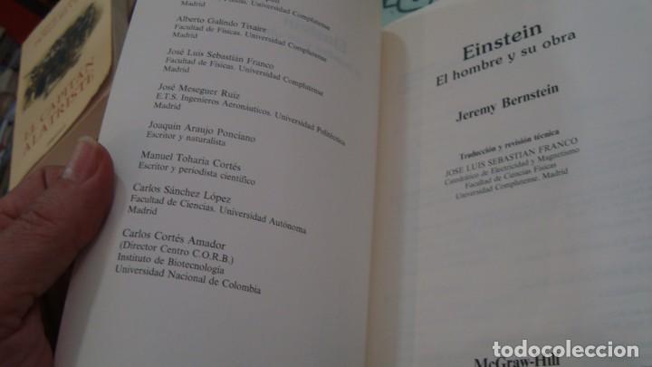 Libros de segunda mano: Bernstein, Jeremy: Einstein. El hombre y su obra (McGraw Hill) - Foto 3