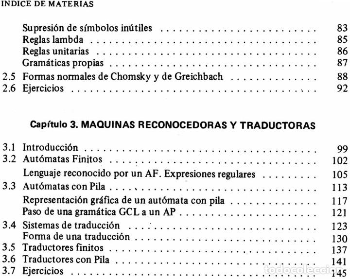 Libros de segunda mano: �F1045 - COMPILADORES. TEORIA Y CONSTRUCCION. INCLUYE EJERCICIOS Y SUS SOLUCIONES. - Foto 9