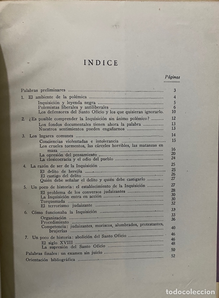 Libros de segunda mano: Raz&oacute;n de la Inquisici&oacute;n - PALACIO ATARD, Vicente - Foto 3