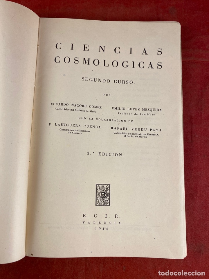 Libros de segunda mano: CIENCIAS COSMOL&Oacute;GICAS - Foto 2