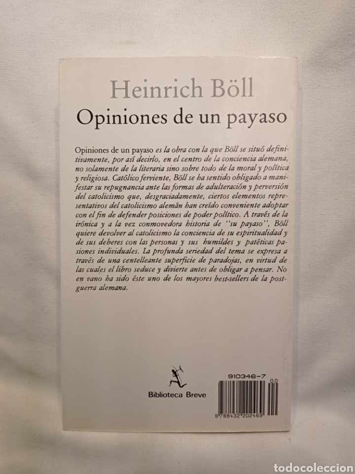 Libros de segunda mano: OPINIONES DE UN PAYASO. MUY BUEN ESTADO - Foto 2