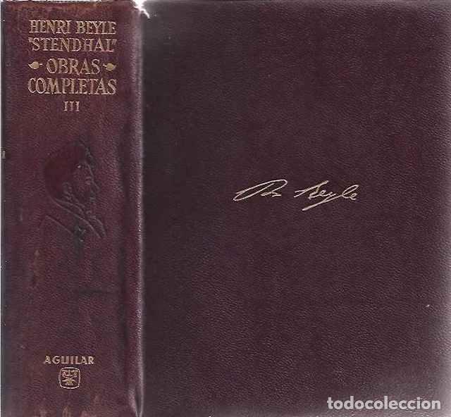 Libros de segunda mano: Obras Completas. Tomo III - Stendhal, Henri Beyle - Foto 1