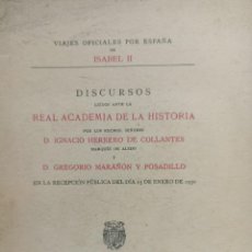Libros de segunda mano: IGNACIO HERRERO DE COLLANTES. VIAJES OFICIALES POR ESPAÑA DE ISABEL II. Lote 360971255