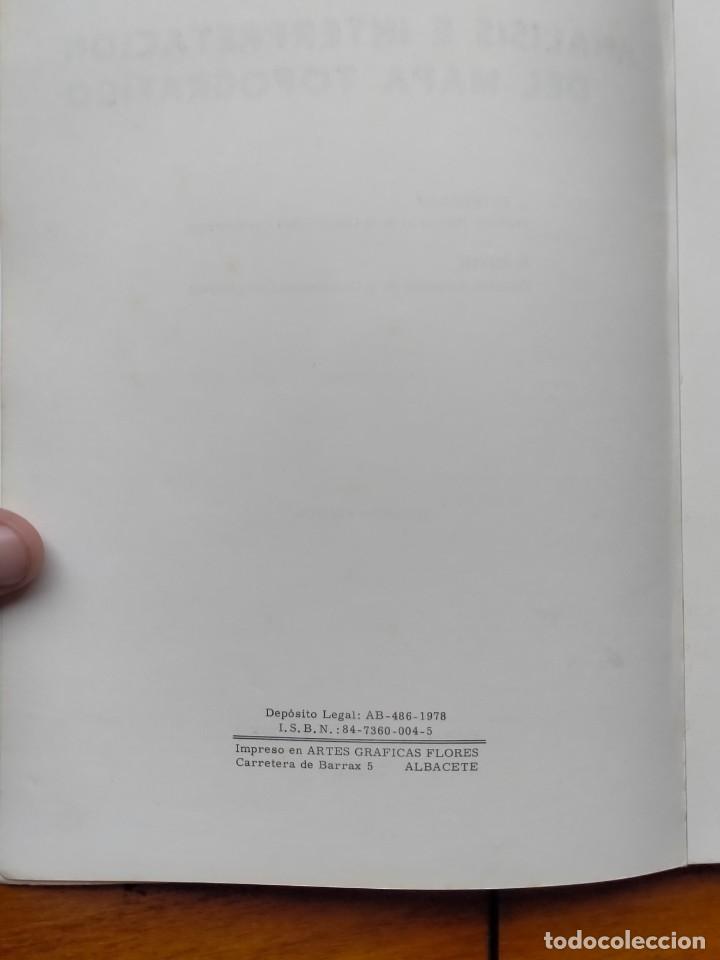 Libros de segunda mano: An&aacute;lisis e interpretaci&oacute;n del mapa topogr&aacute;fico. R. Puyol y J. Est&eacute;banez. - Foto 3