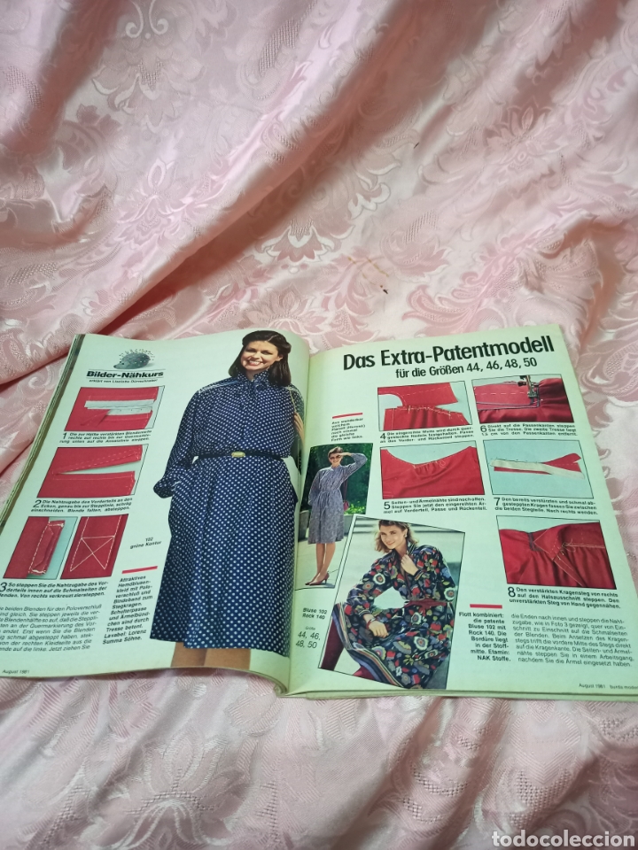 Libros de segunda mano: Revista de moda Burda.Agosto 1981 con patrones. - Foto 3