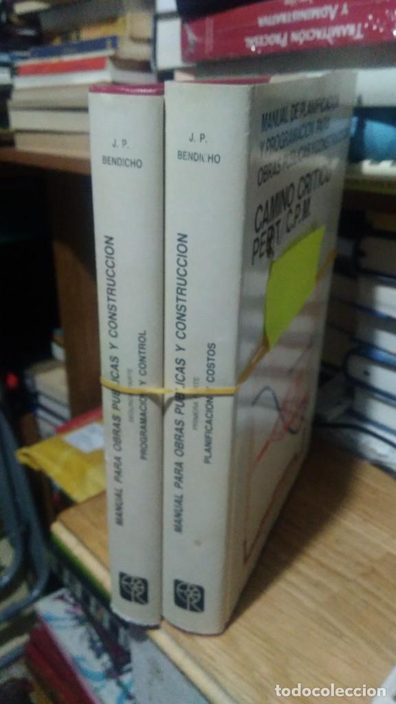Libros de segunda mano: MANUAL DE PLANIFICACI&Oacute;N Y PROGRAMACI&Oacute;N PARA OBRAS PUBLICAS Y CONSTRUCCI&Oacute;N, J.P. BENDICHO, ED. RUEDA - Foto 2