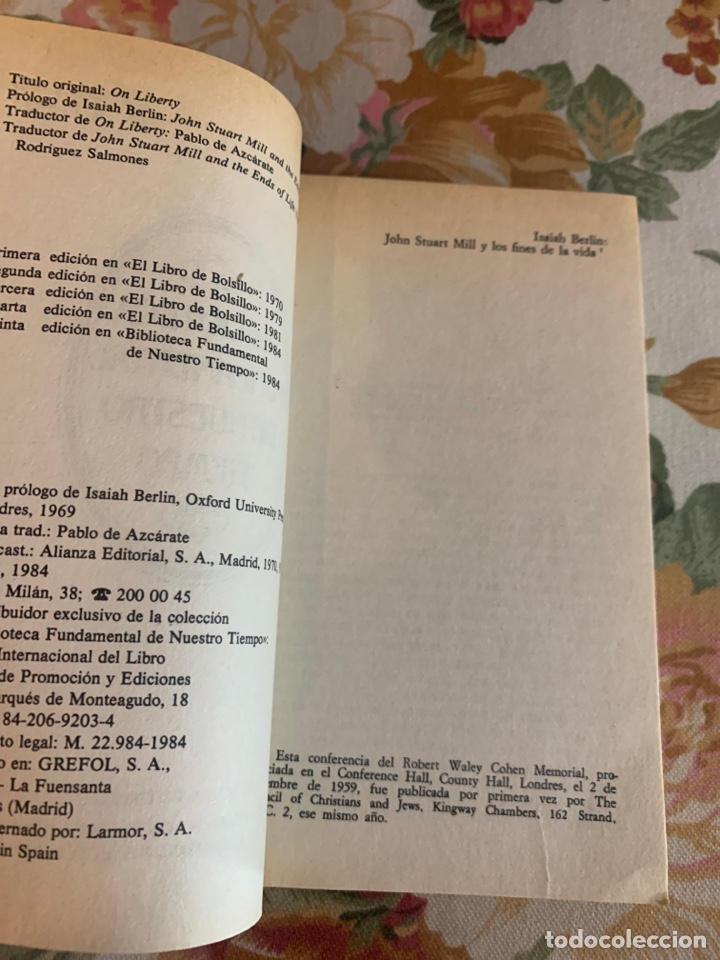 Libros de segunda mano: Sobre la libertad. J. Stuart Mill. - Foto 6